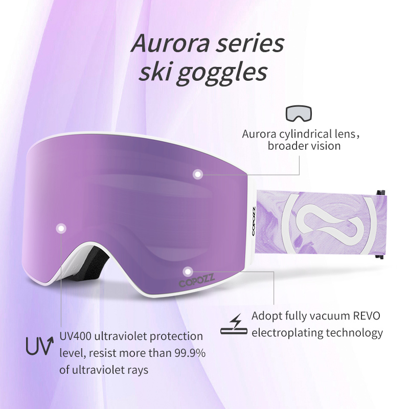 Copozz óculos de esqui magnéti - Ski Goggles Magnetic Quick Change Lens avaliação e preço