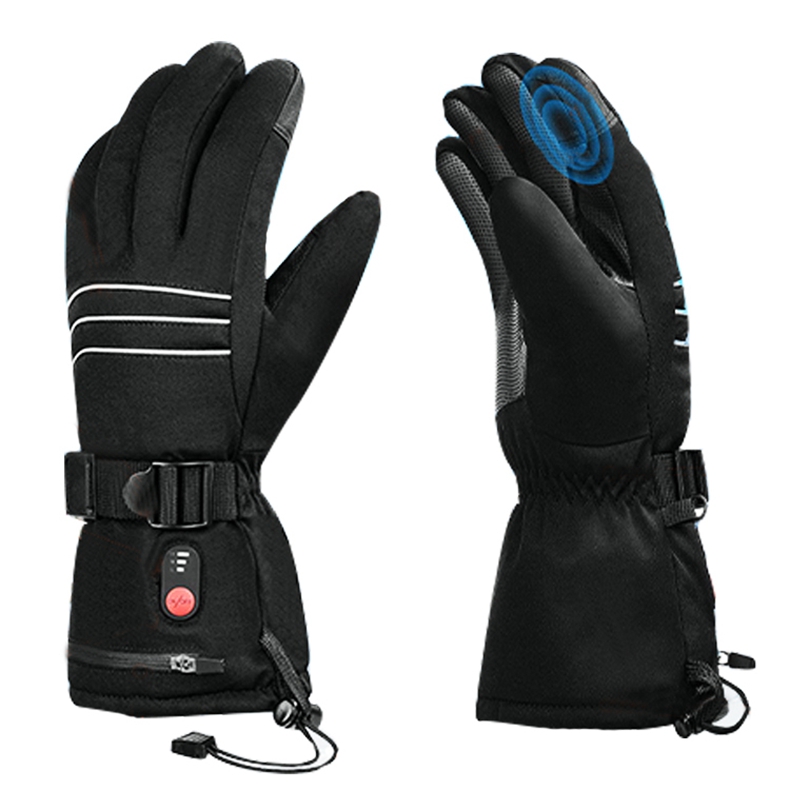 Luvas aquecidas com bateria re - Heated Ski Gloves Battery Waterproof avaliação e preço