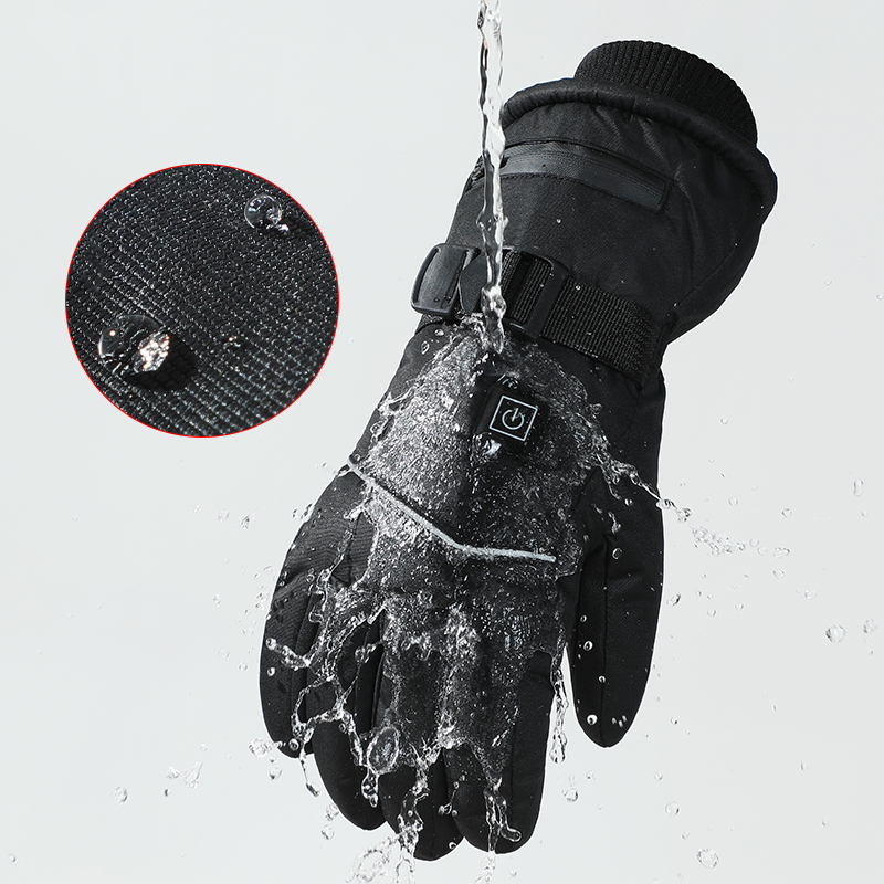 2026 ciclismo impermeável à pr - Heated Ski Gloves Battery Waterproof avaliação e preço