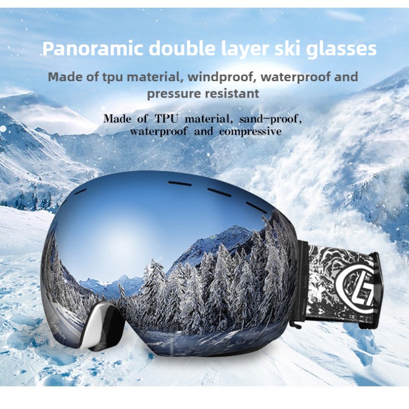 CE EN174 Óculos de Esqui com D - Snowboard Goggles Otg Over Glasses avaliação e preço