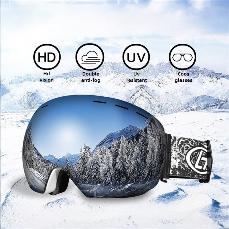 CE EN174 Óculos de Esqui com D - Snowboard Goggles Otg Over Glasses avaliação e preço