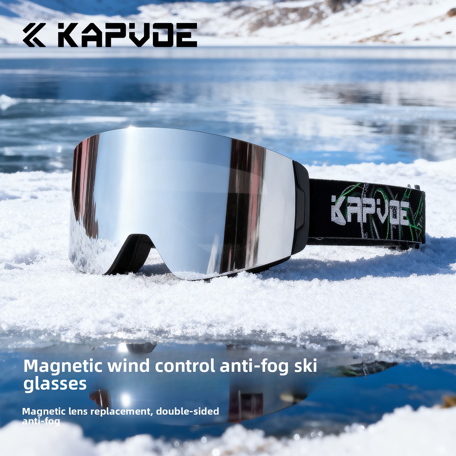 Óculos de esqui magnéticos KAP - Ski Goggles Magnetic Quick Change Lens avaliação e preço