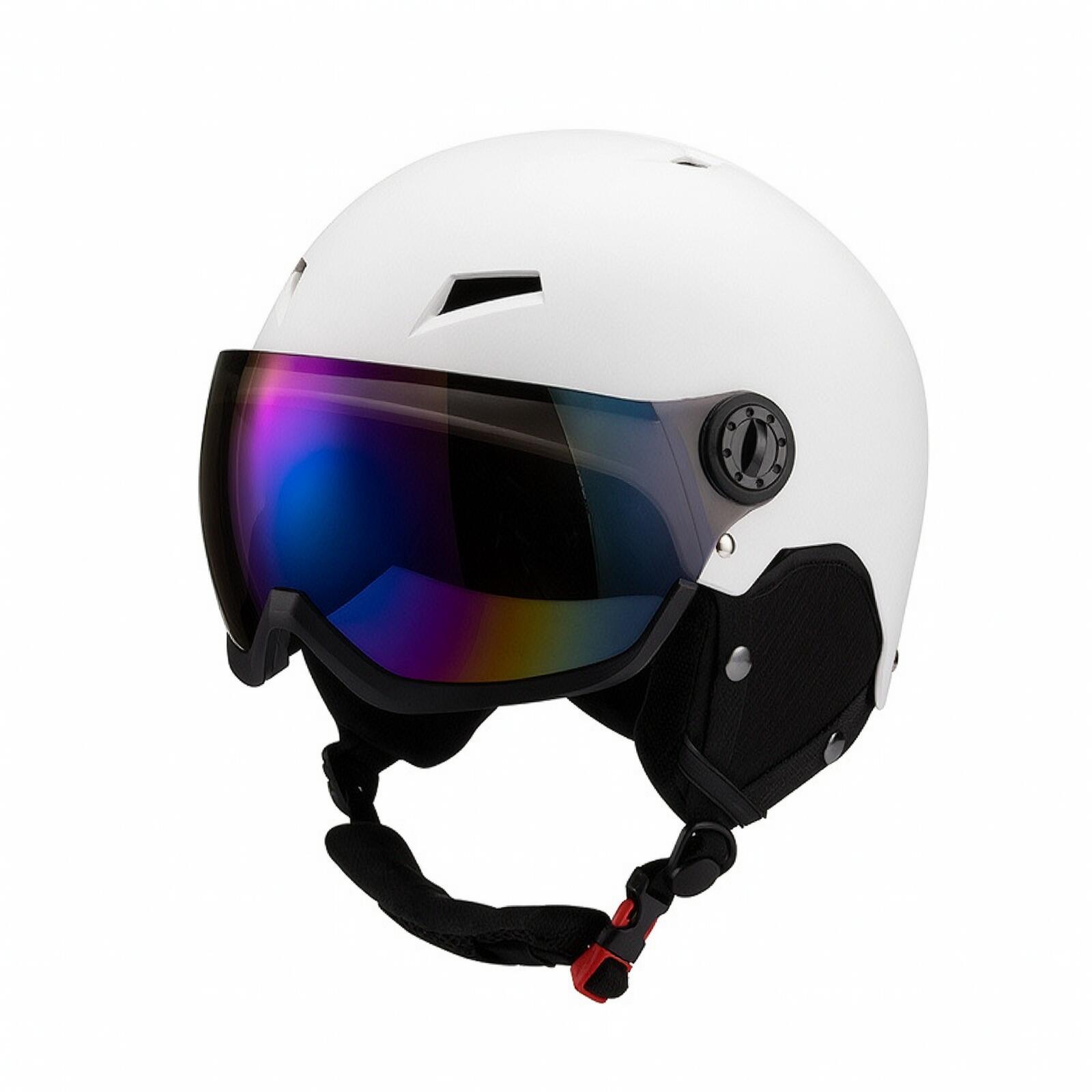 Capacete de proteção para esqu - Ski Helmet With Integrated Visor avaliação e preço